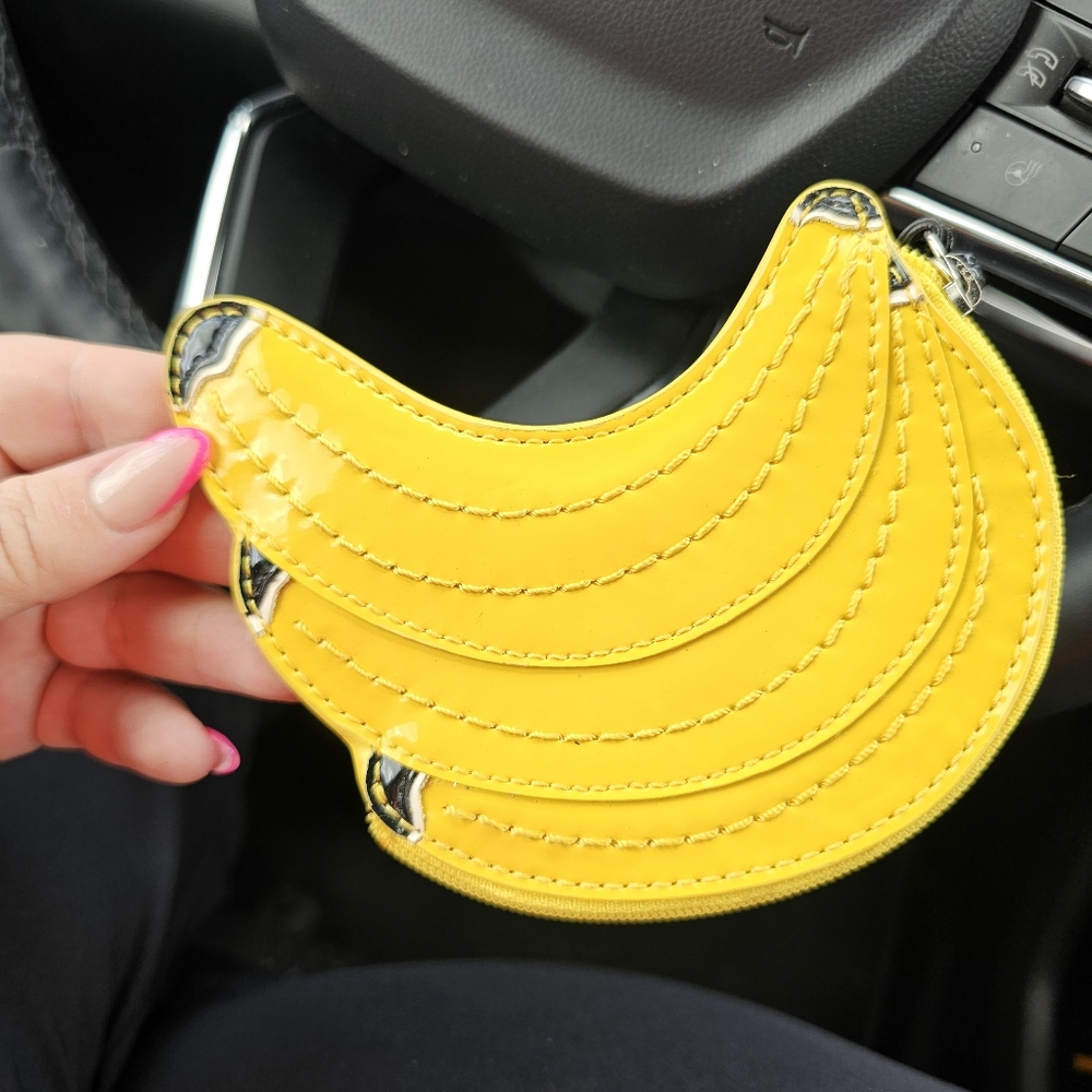 RARE Vintage Y2k Coach Banana Coin Purse Fruit Coin Wallet